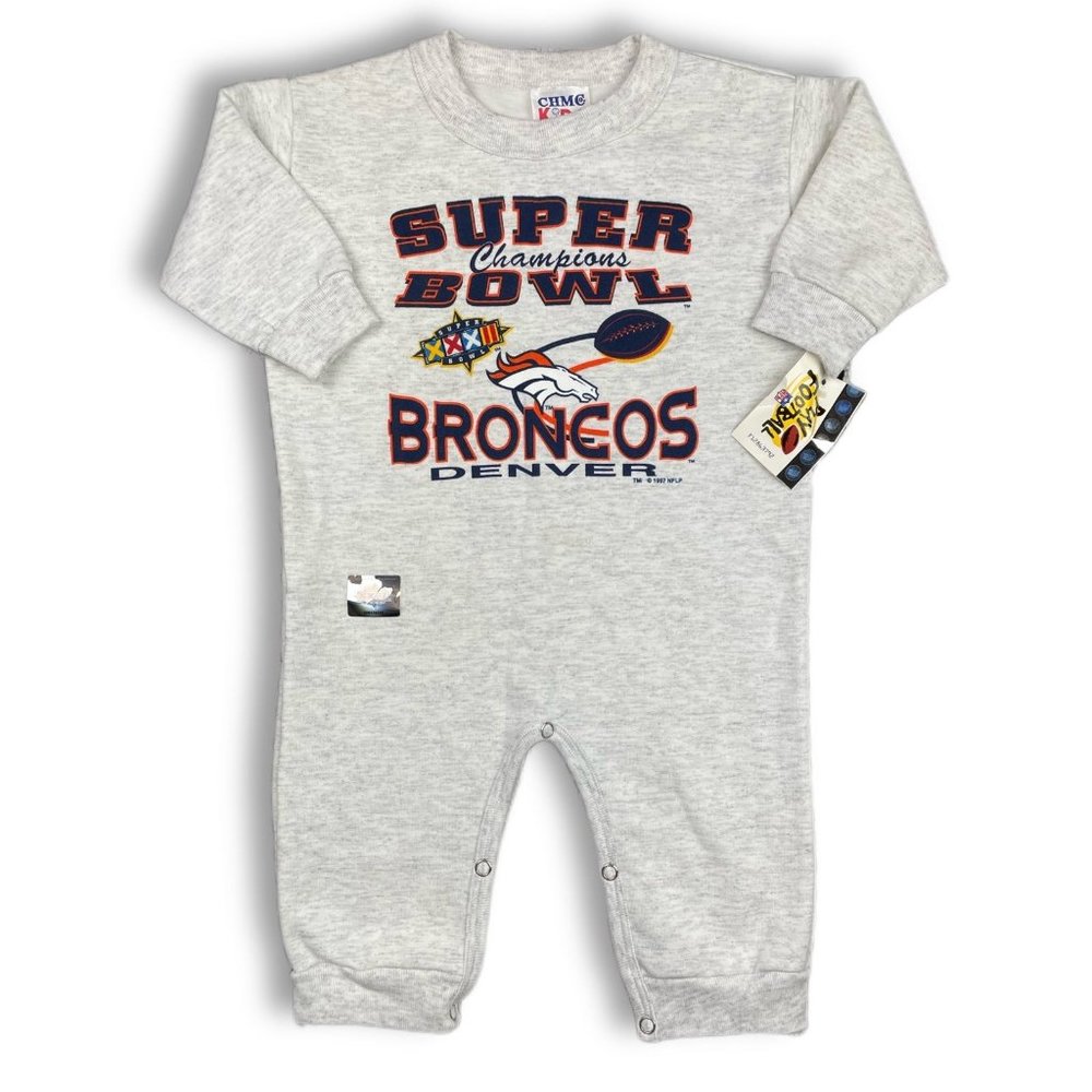 1997 kids vintage Denver Broncos sweatshirt romper